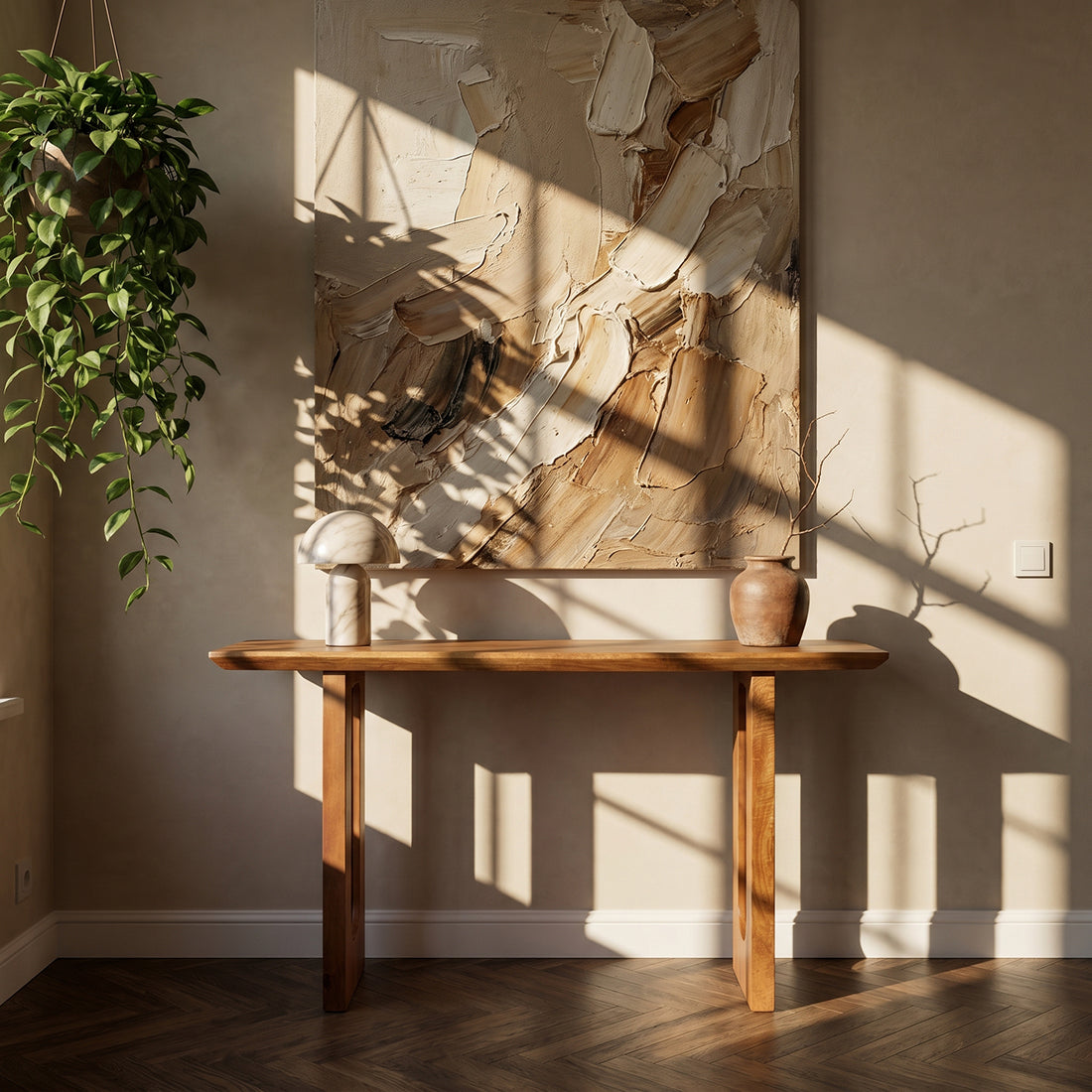 Tavolino laterale Bullnose Smussato Legno di mango Materie prime