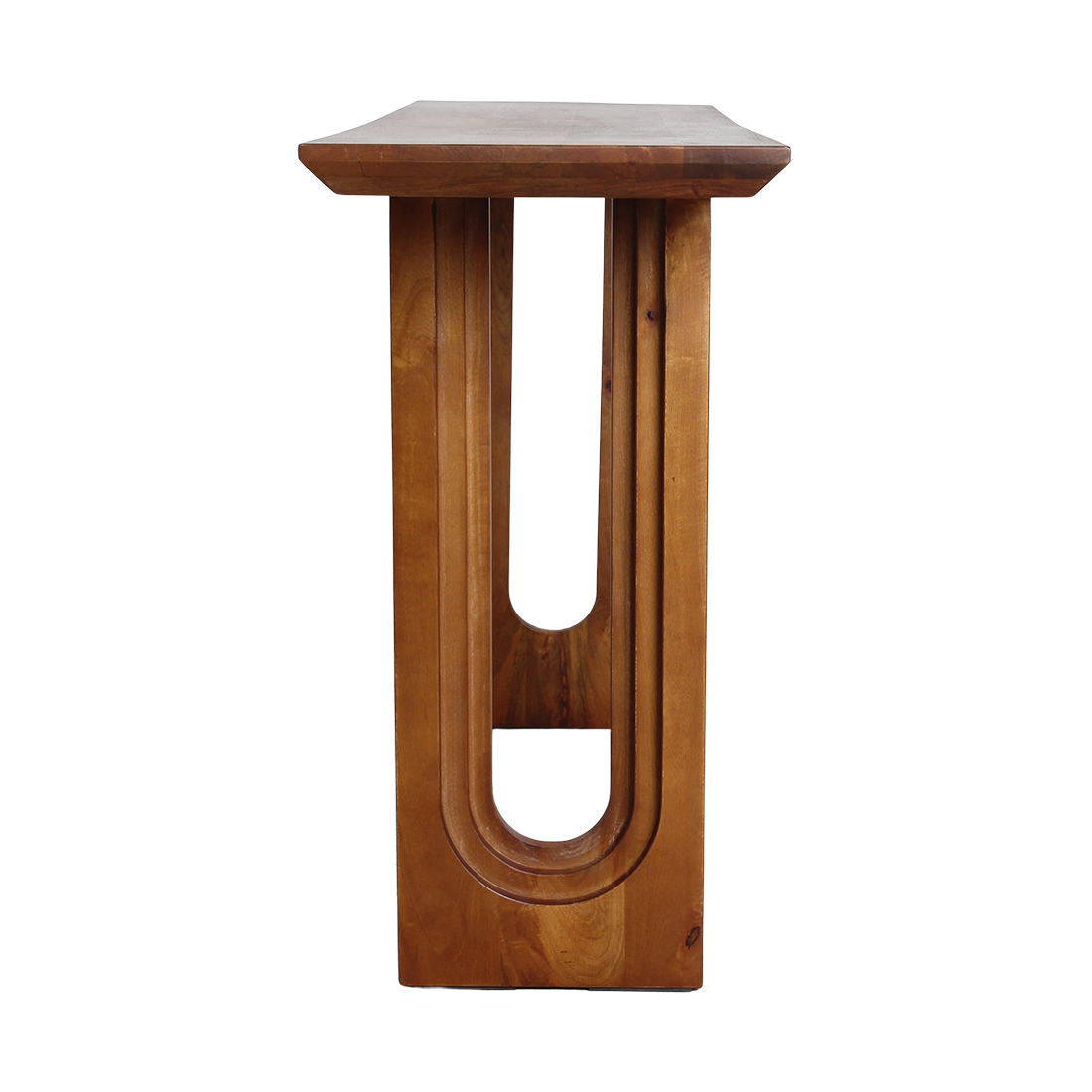 Tavolino laterale Bullnose Smussato Legno di mango Materie prime