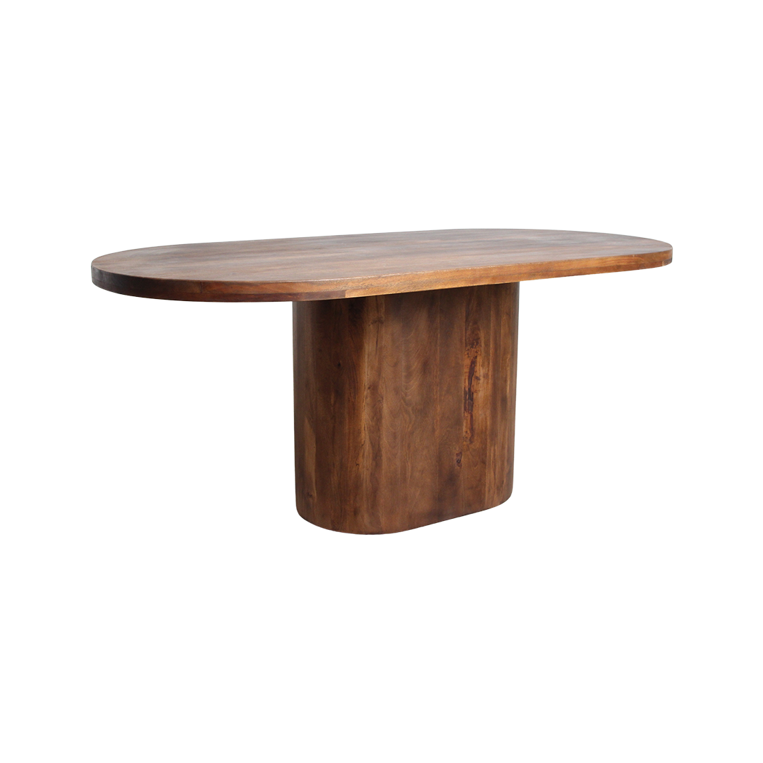 Tavolo da pranzo Bullnose Rettangolare Ovale Legno di mango 180cm Raw Materials