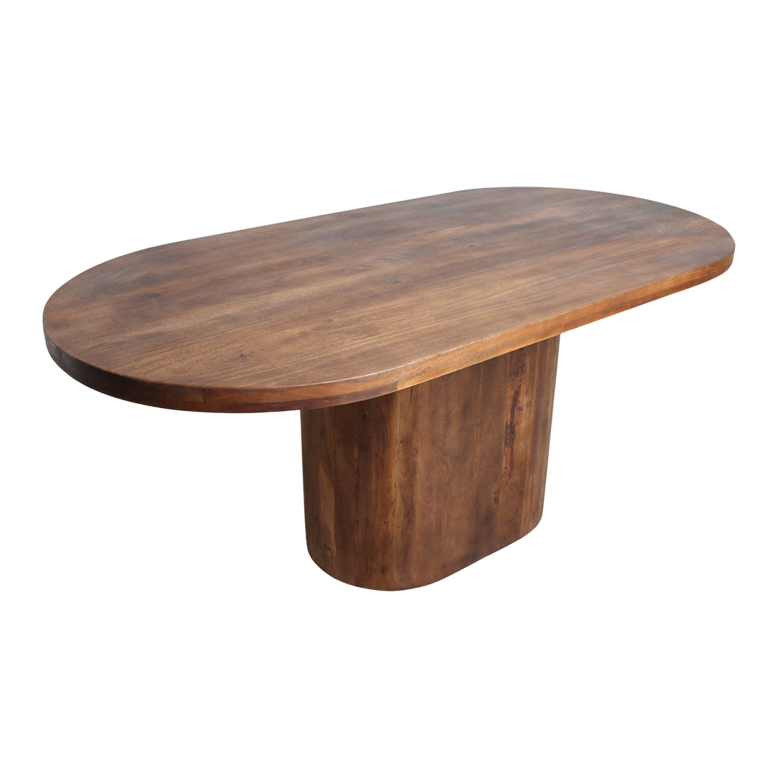 Tavolo da pranzo Bullnose Rettangolare Ovale Legno di mango 180cm Raw Materials