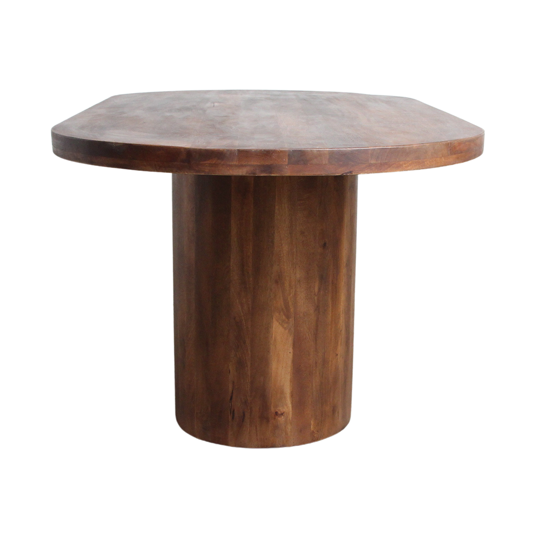 Tavolo da pranzo Bullnose Rettangolare Ovale Legno di mango 240cm Raw Materials