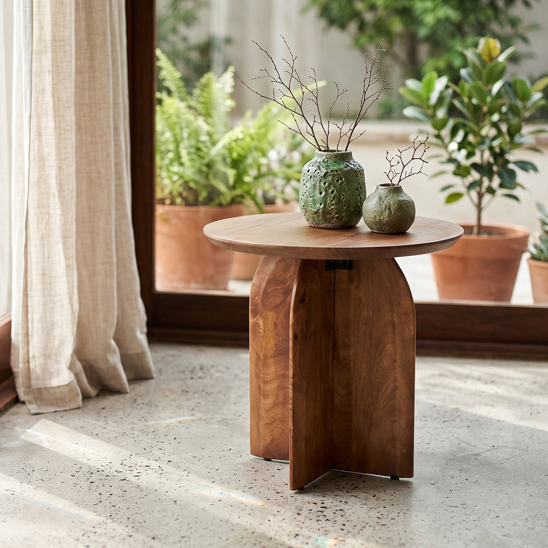 Tavolino Bullnose 50cm Raw Materials