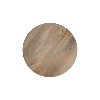 Tavolino laterale Reversed Fluted Naturale 55cm Raw Materials