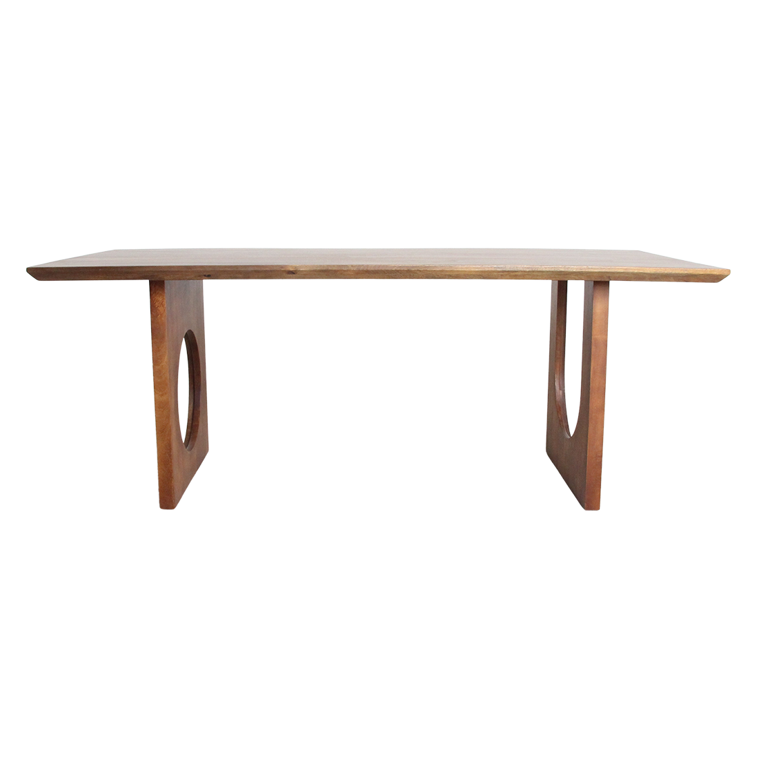 Tavolo da pranzo Bullnose Chamfered Mix Legno di mango 200cm Raw Materials