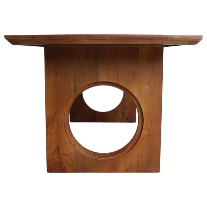Tavolo da pranzo Bullnose Chamfered Loop in legno di mango 240 cm Raw Materials