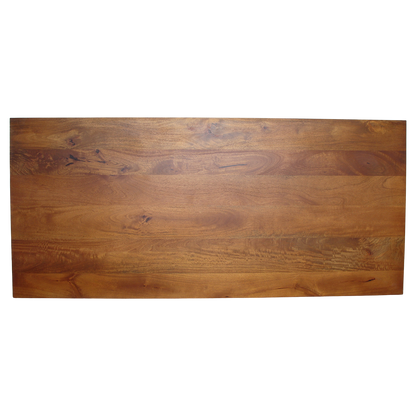Tavolo da pranzo Bullnose Chamfered Loop in legno di mango 240 cm Raw Materials