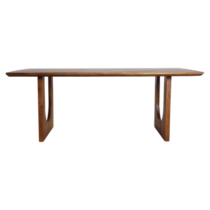 Tavolo da pranzo Bullnose Chamfered Arch in legno di mango 240 cm Raw Materials