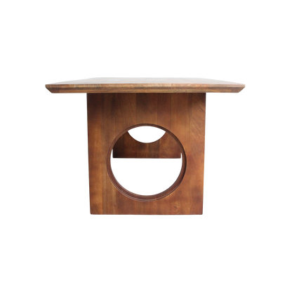 Tavolo da pranzo Bullnose Chamfered Mix Legno di mango 240cm Raw Materials