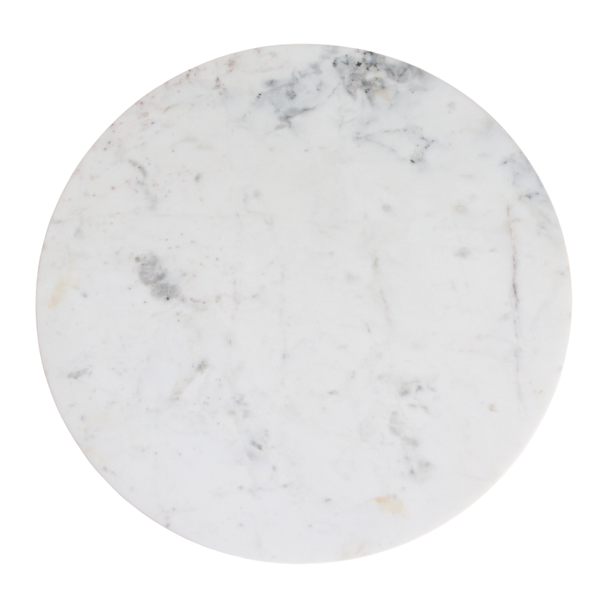 Tavolino in marmo rotondo bianco Raw Materials