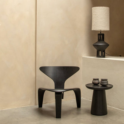 Tavolino Nero Dusk Raw Materials