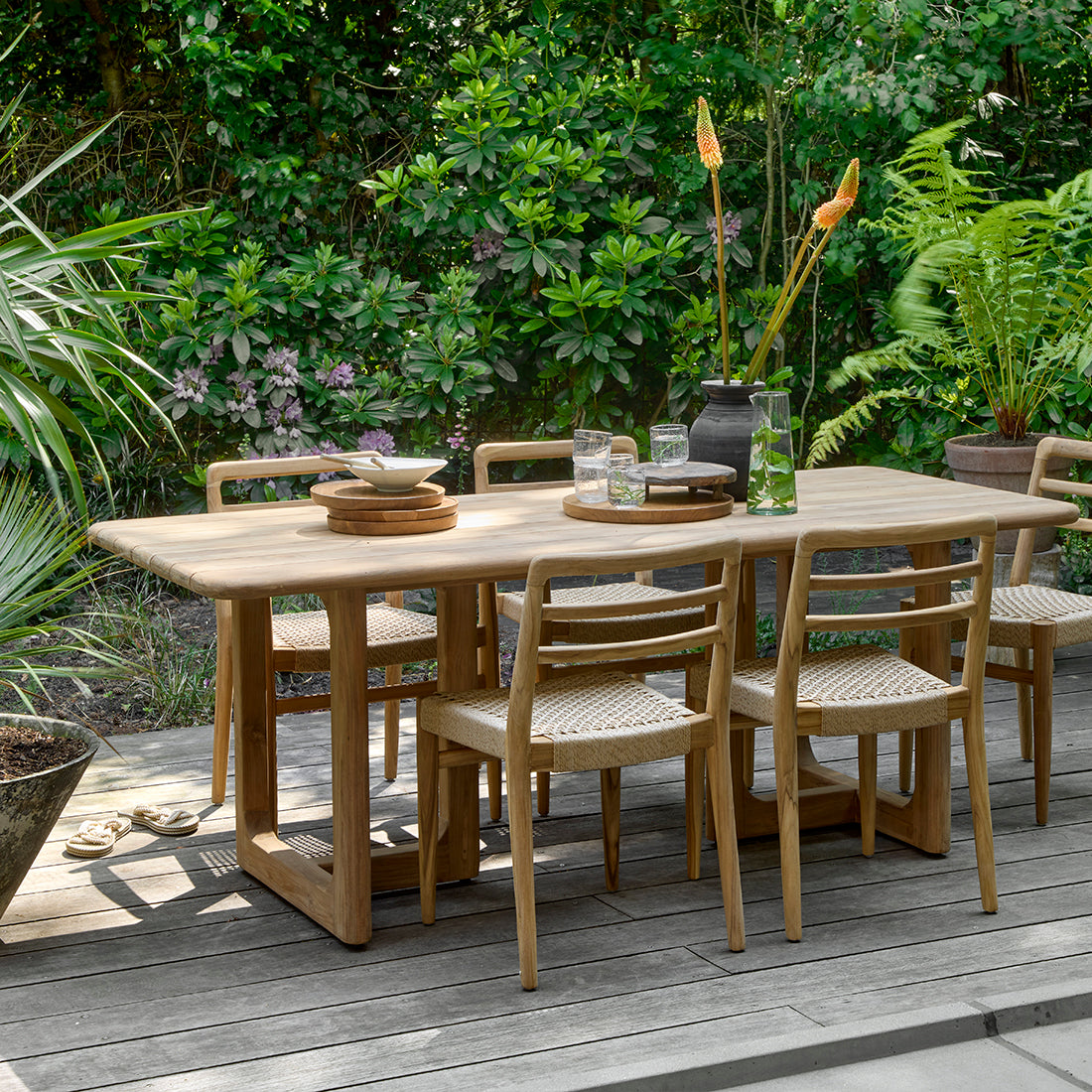 Tavolo da giardino in teak Primavera 240 cm Raw Materials