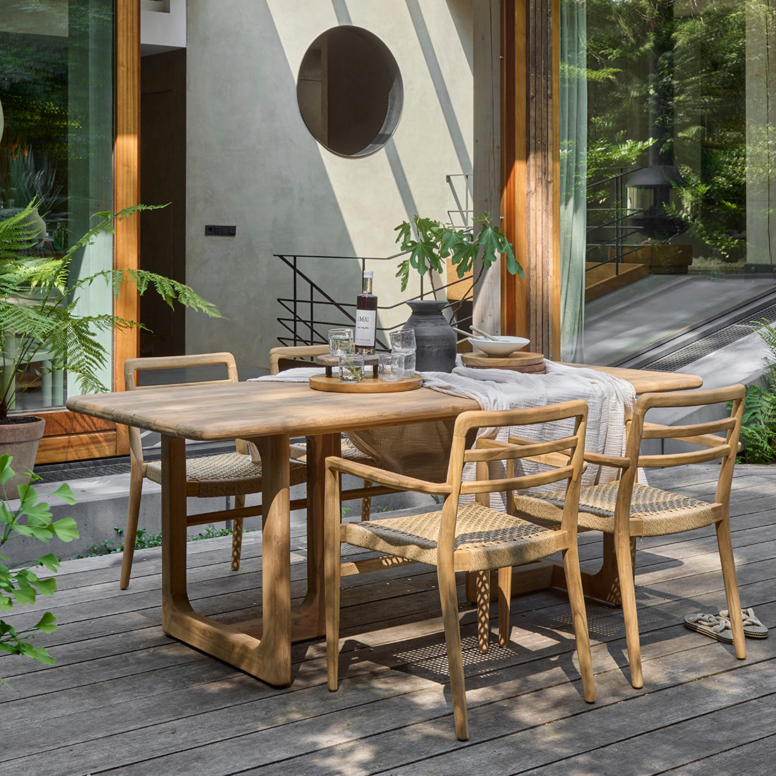 Tavolo da giardino in teak Primavera 240 cm Raw Materials