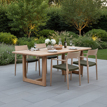 Tavolo da giardino in teak Primavera 240 cm Raw Materials