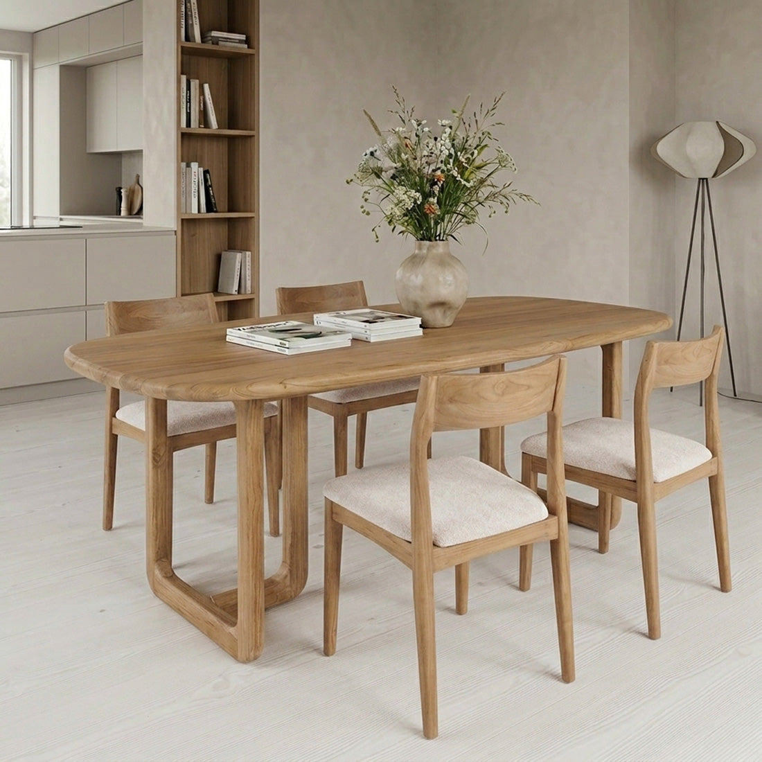 Tavolo da pranzo Invierno in teak 200 cm Raw Materials