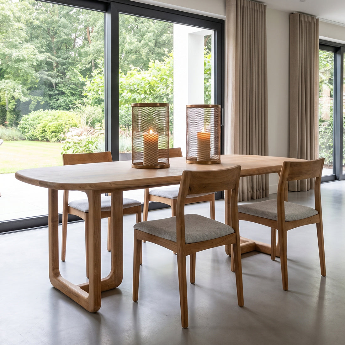 Tavolo da pranzo Invierno in teak 200 cm Raw Materials