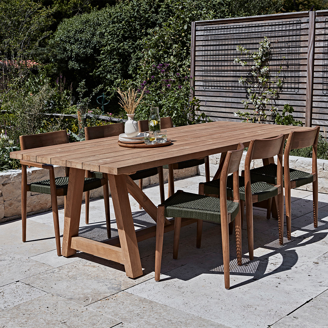 Tavolo da giardino Soleado 200cm Legno di teak FSC Riciclato Raw Materials