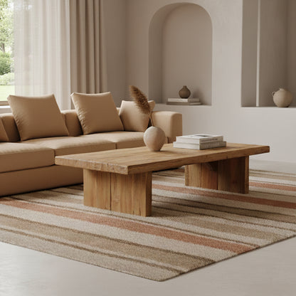 Tavolino da salotto rettangolare in teak FSC da materie prime riciclate