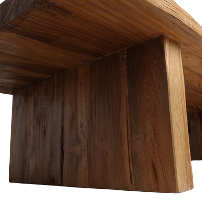 Tavolino da salotto rettangolare in teak FSC da materie prime riciclate