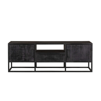 Mobile TV Denver Legno di Mango Nero 145cm Starfurn