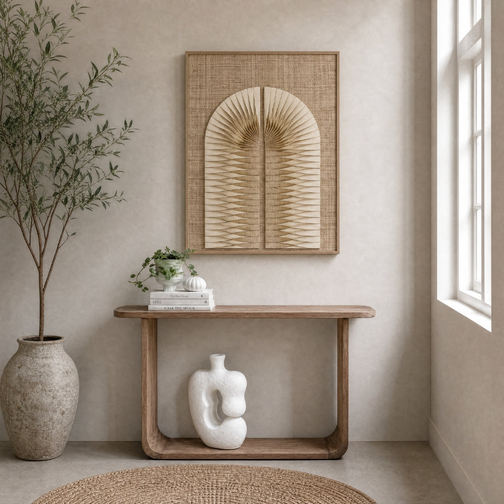 MUST Living Pannello da parete Bow Eco Art Palma intrecciata