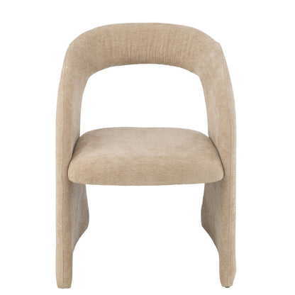 Sedia in tessuto Anise beige J-Line