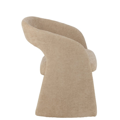 Sedia in tessuto Anise beige J-Line