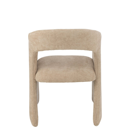 Sedia in tessuto Anise beige J-Line
