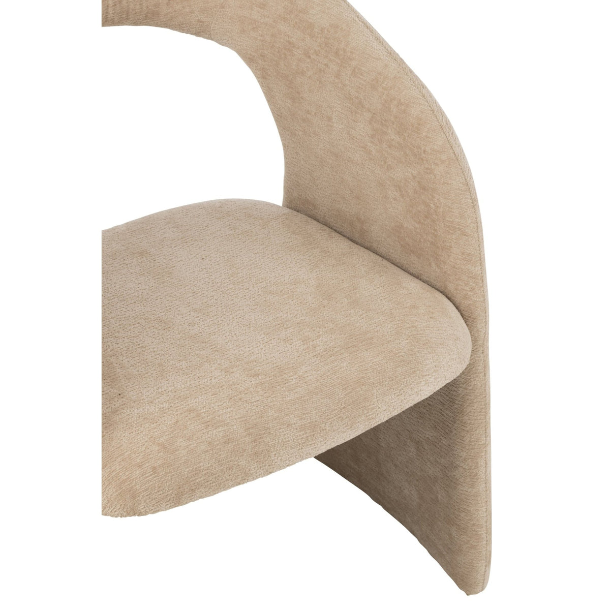 Sedia in tessuto Anise beige J-Line
