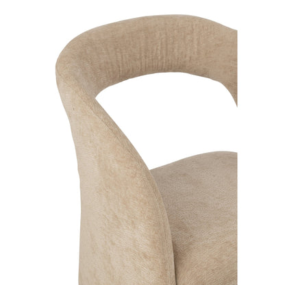 Sedia in tessuto Anise beige J-Line