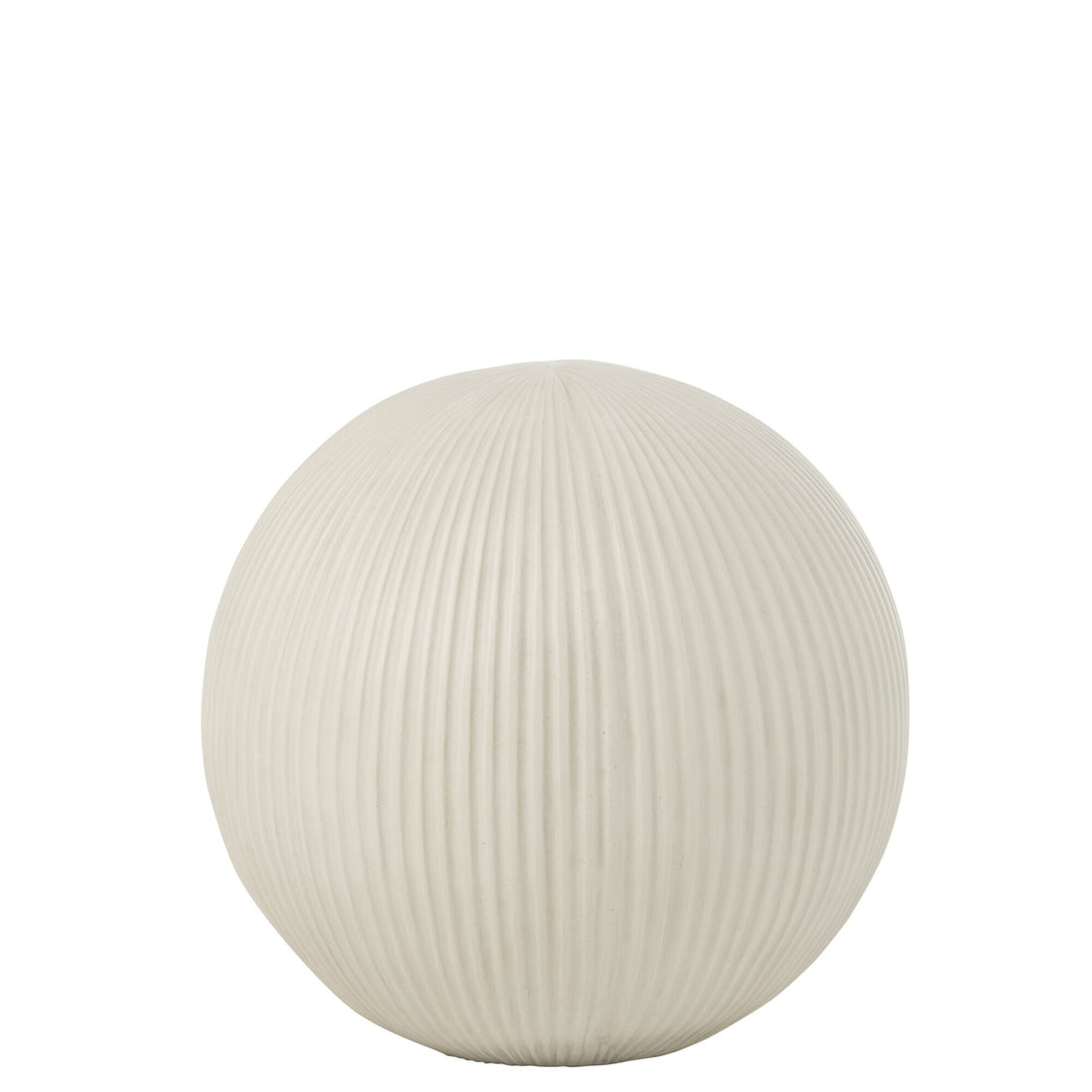 Palla decorativa in argilla bianca Large 39,5cmx37,5cmx39,5cm
