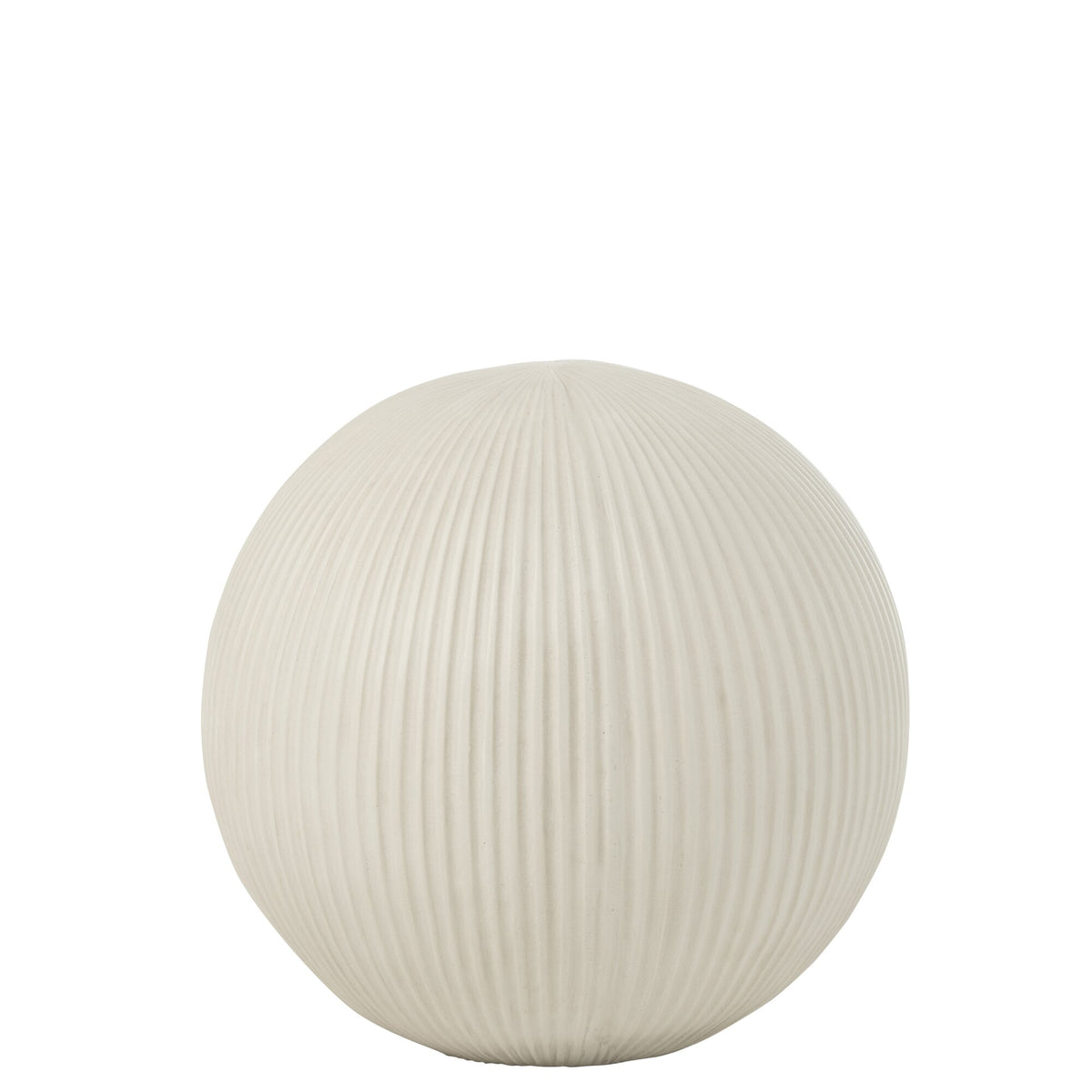 Palla decorativa in argilla bianca Large 39,5cmx37,5cmx39,5cm