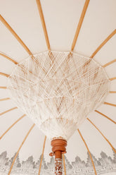 Bali Parasol - Half Zilver Crème - 280cm - Parasol - Todo Bien - livinglovely.nl