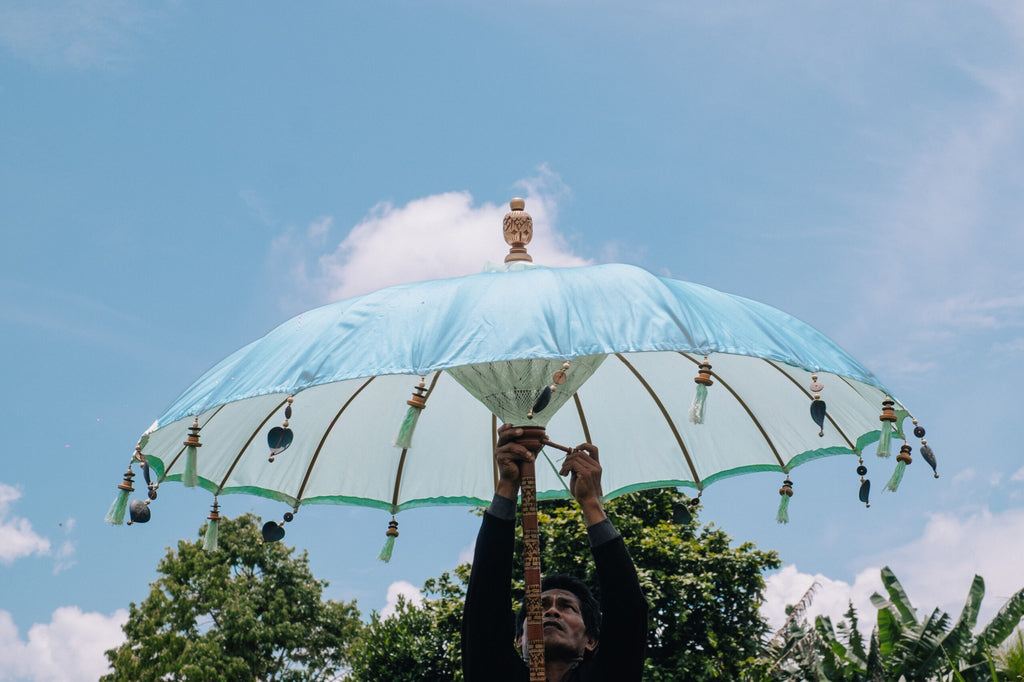 Bali Parasol - Licht Blauw - 250 cm - Parasol - Todo Bien - livinglovely.nl