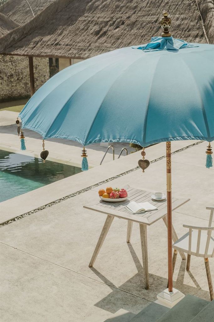 Bali Parasol - Zeeblauw - 280cm - Parasol - Todo Bien - livinglovely.nl