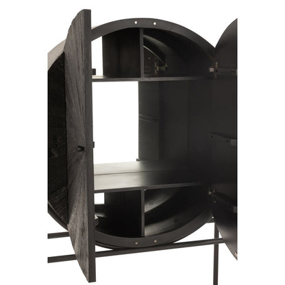 Mobile Shanil in legno riciclato nero J-Line