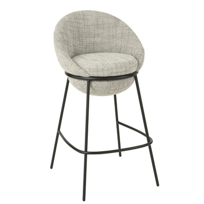 Sgabello da bar in ferro grigio/nero - J-Line