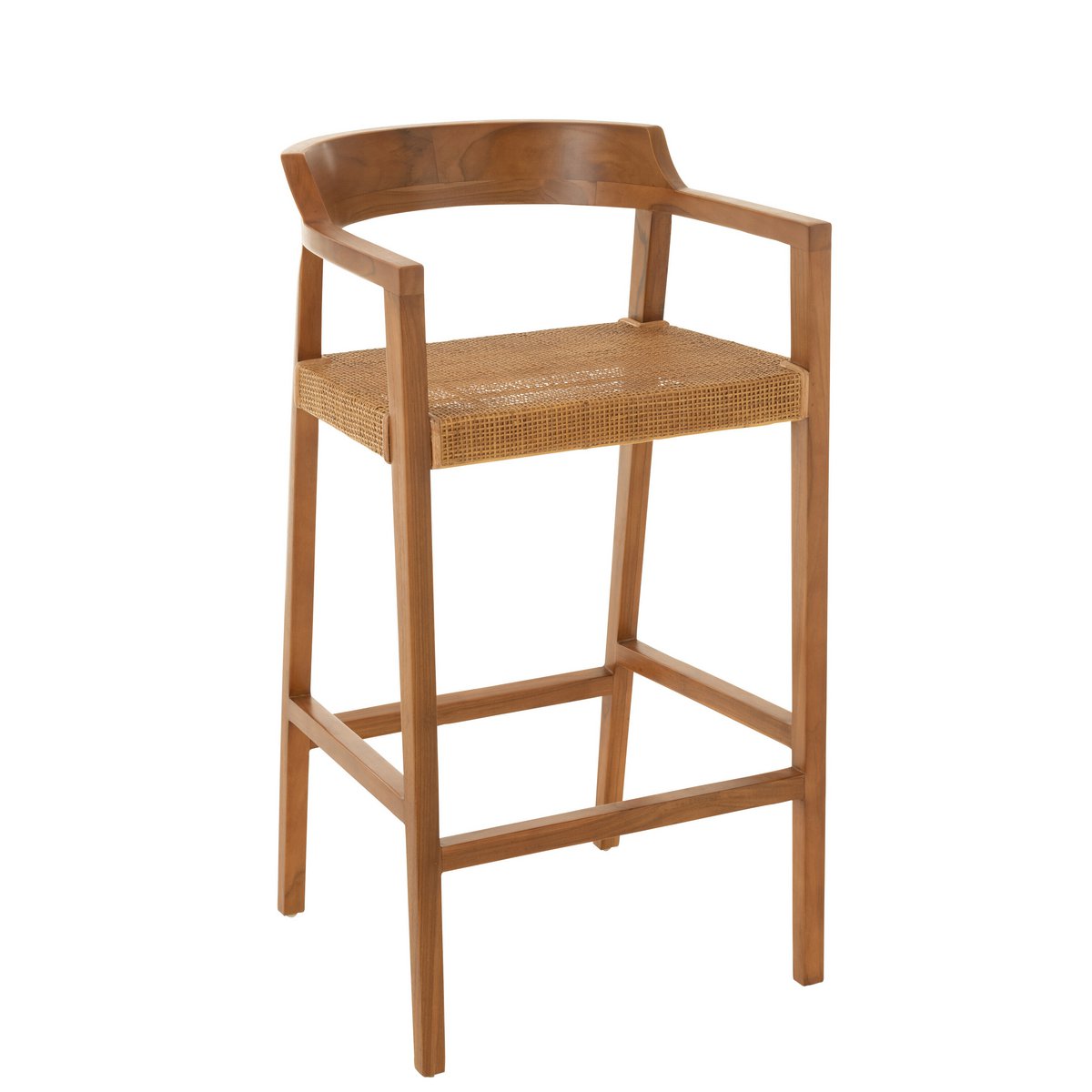 Sgabello da bar Emma in teak marrone J-Line