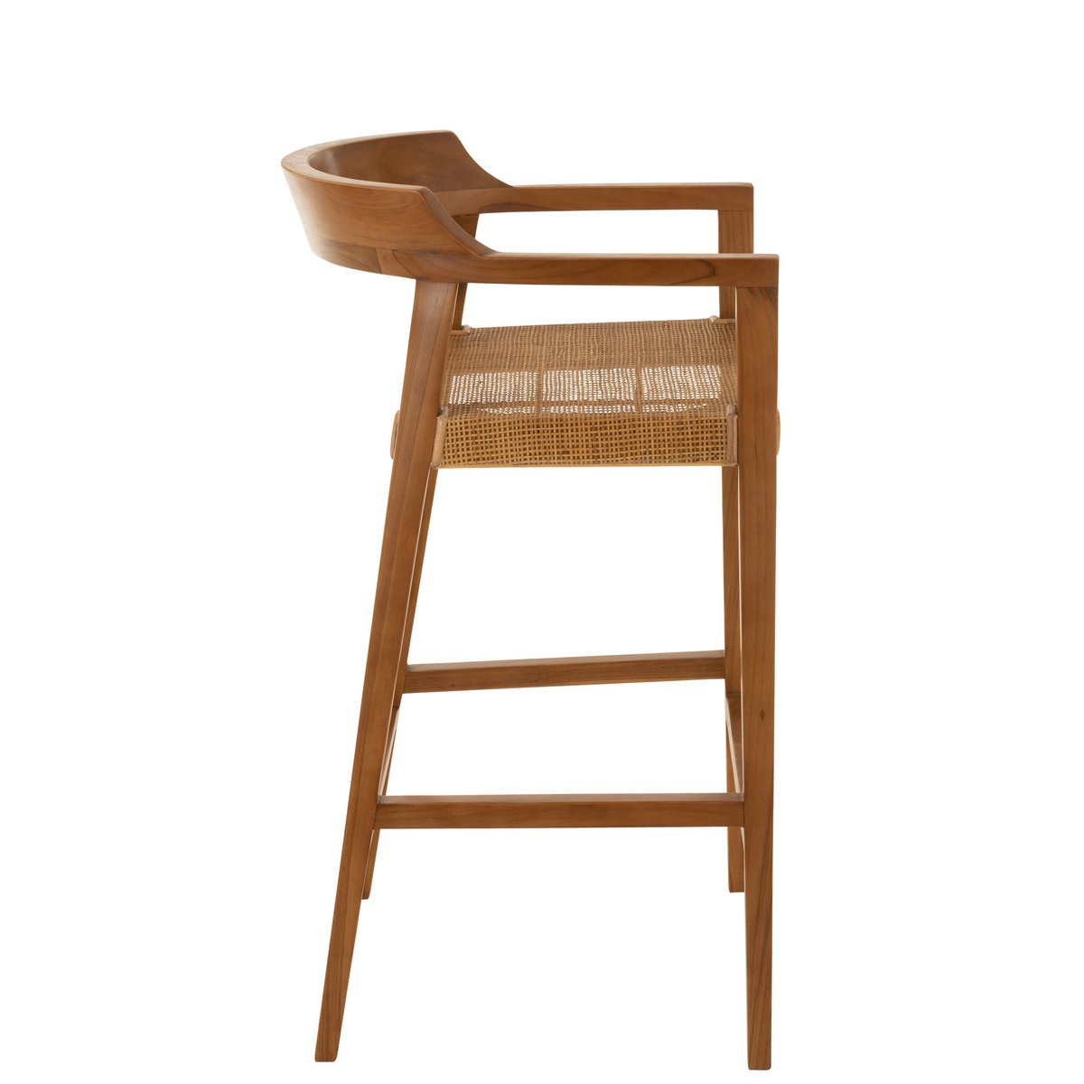 Sgabello da bar Emma in teak marrone J-Line