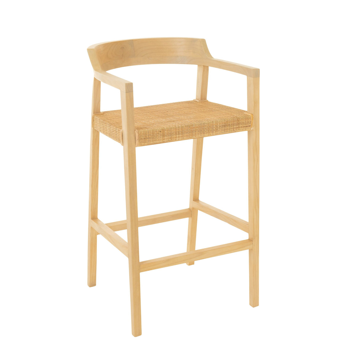 Sgabello da bar Emma Teak Naturale J-Line