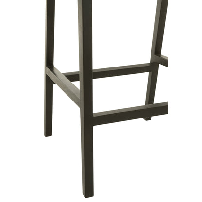 Sgabello da bar Emma Teak Nero Marrone J-Line