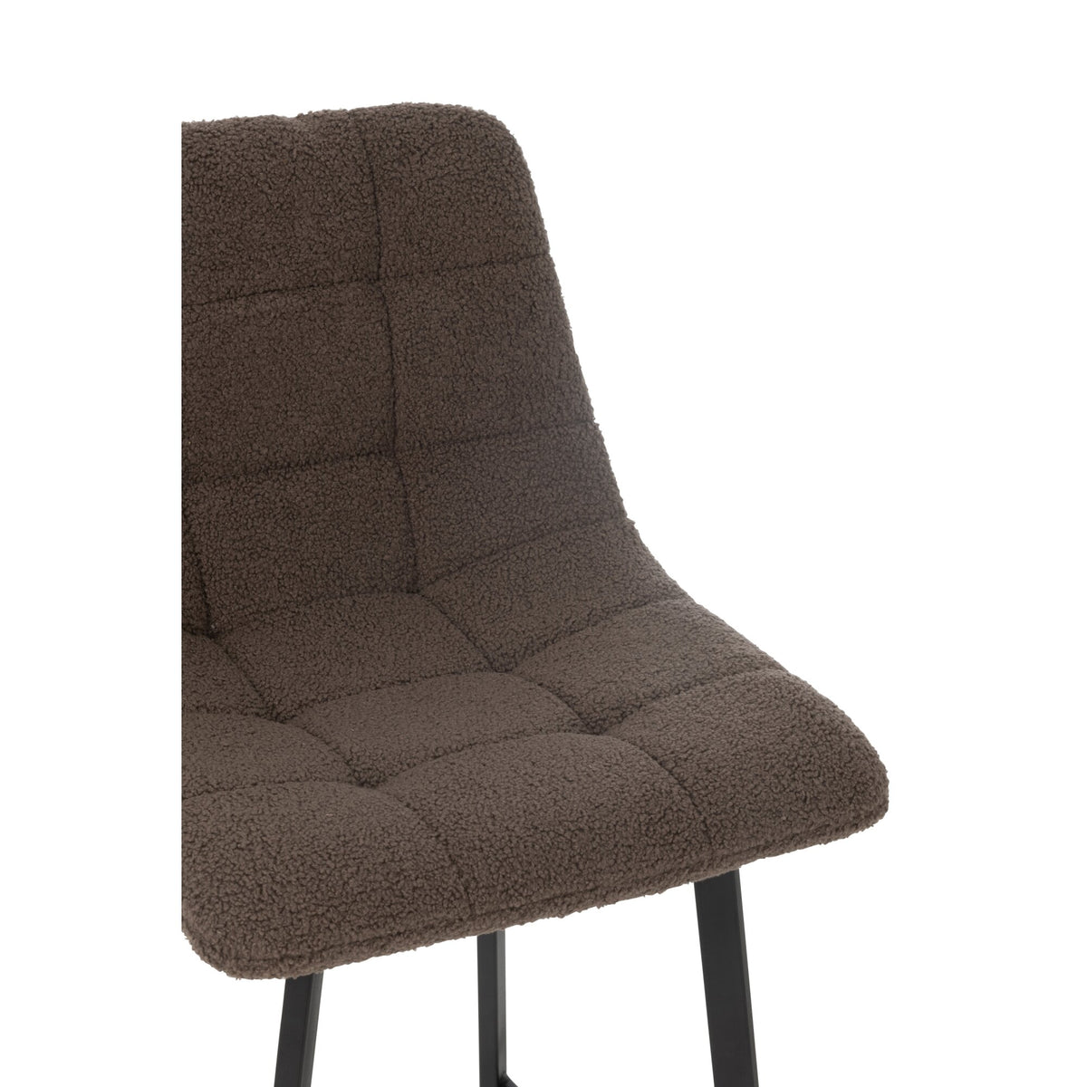 Sgabello da bar Kent Metallo/Poliestere Marrone J-Line