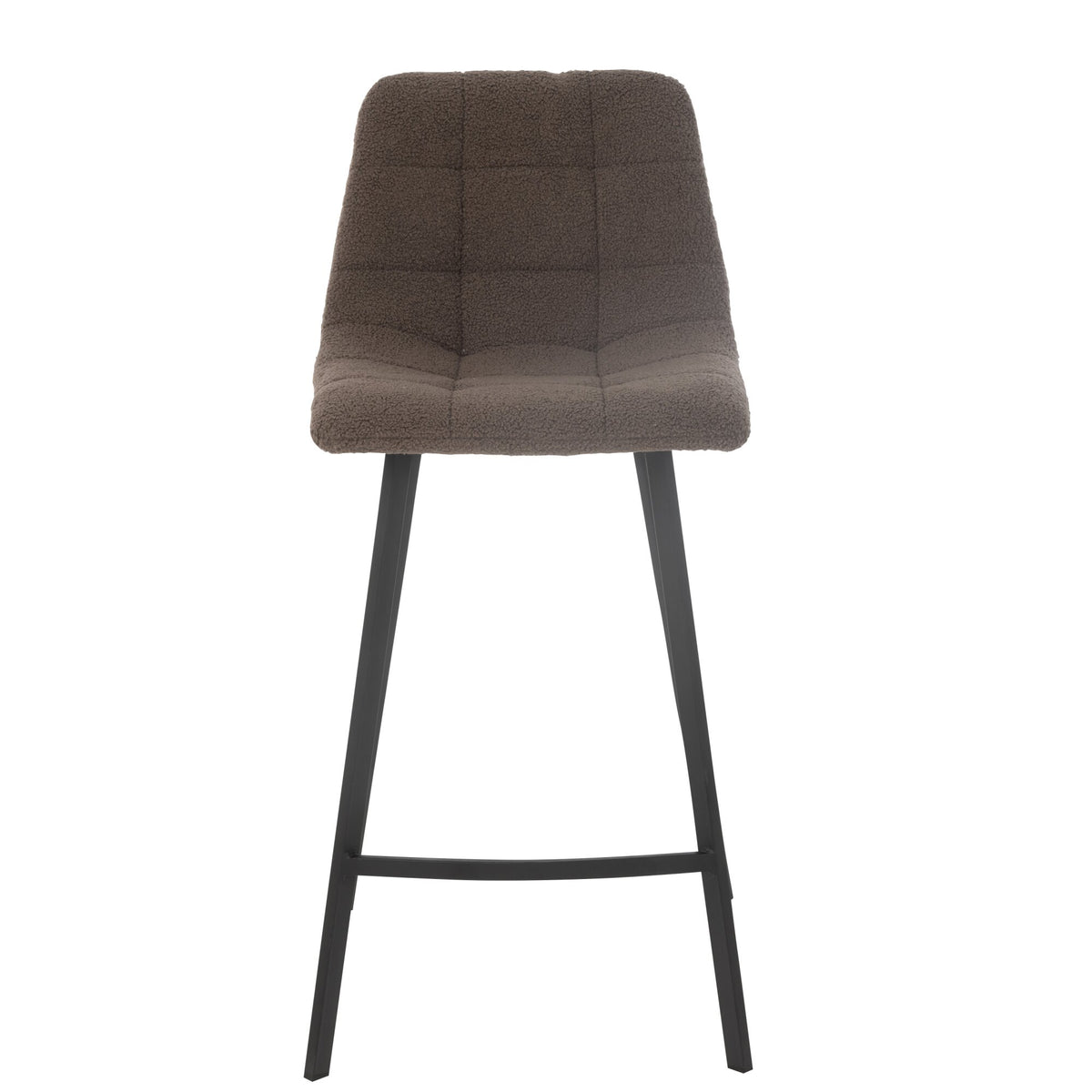 Sgabello da bar Kent Metallo/Poliestere Marrone J-Line