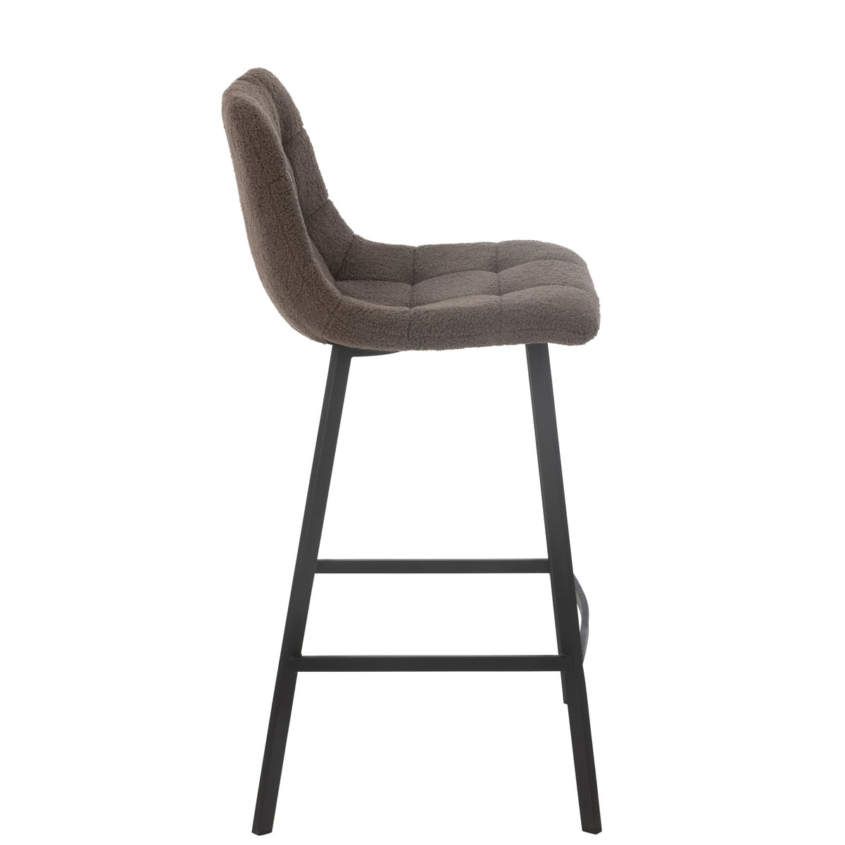 Sgabello da bar Kent Metallo/Poliestere Marrone J-Line
