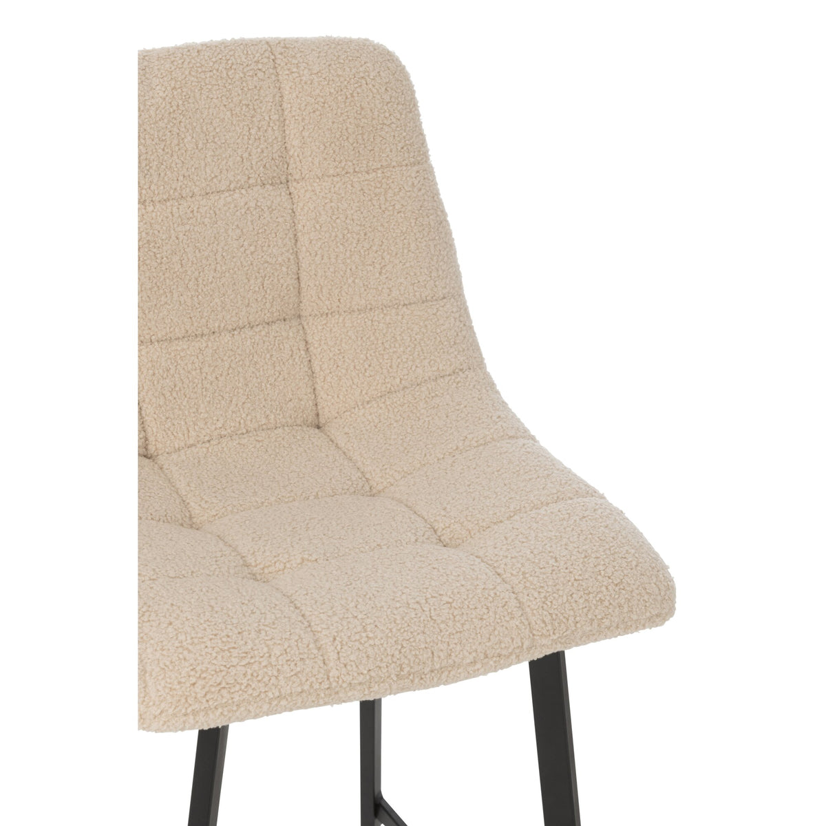 Sgabello da bar Kent Metallo/Poliestere Bianco J-Line
