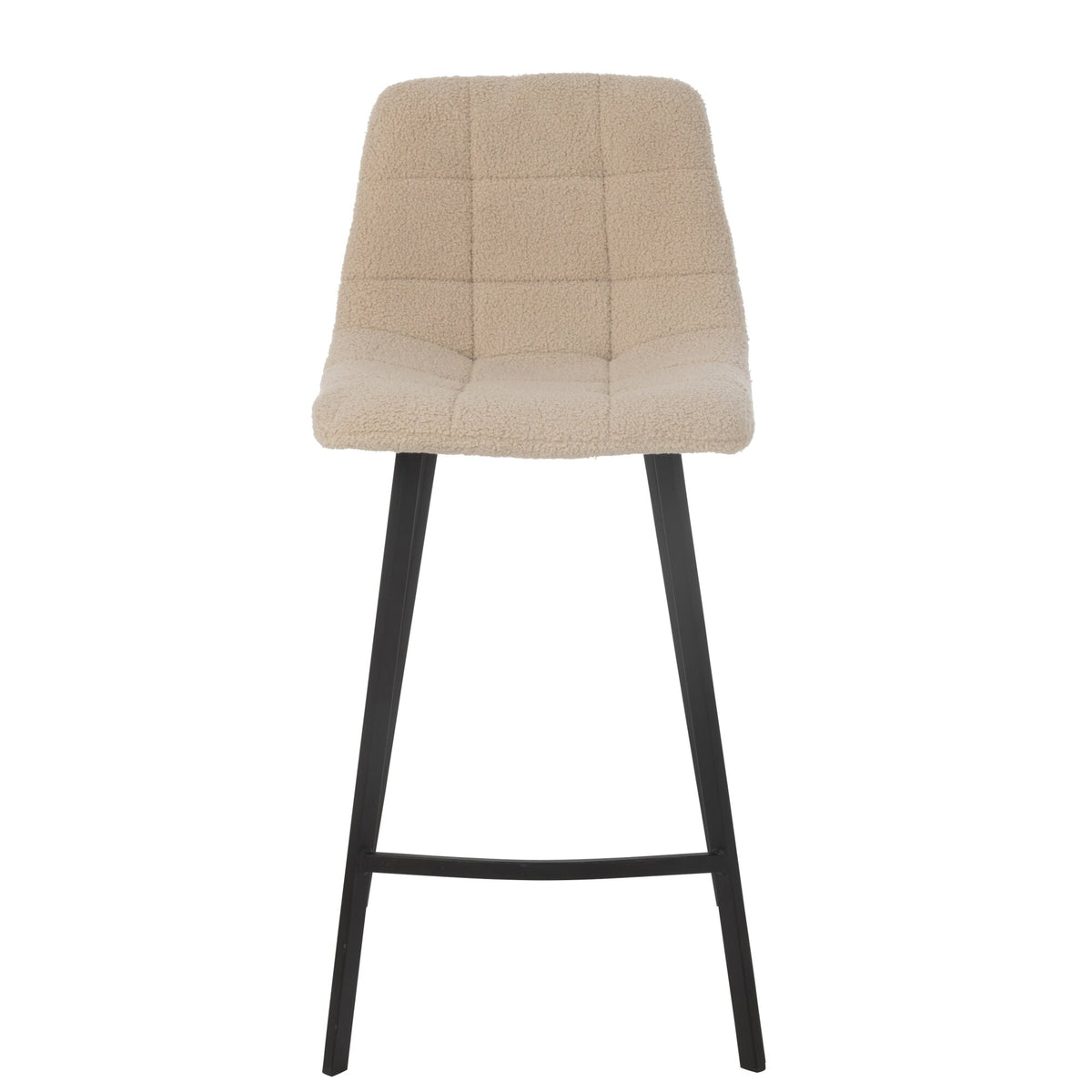 Sgabello da bar Kent Metallo/Poliestere Bianco J-Line