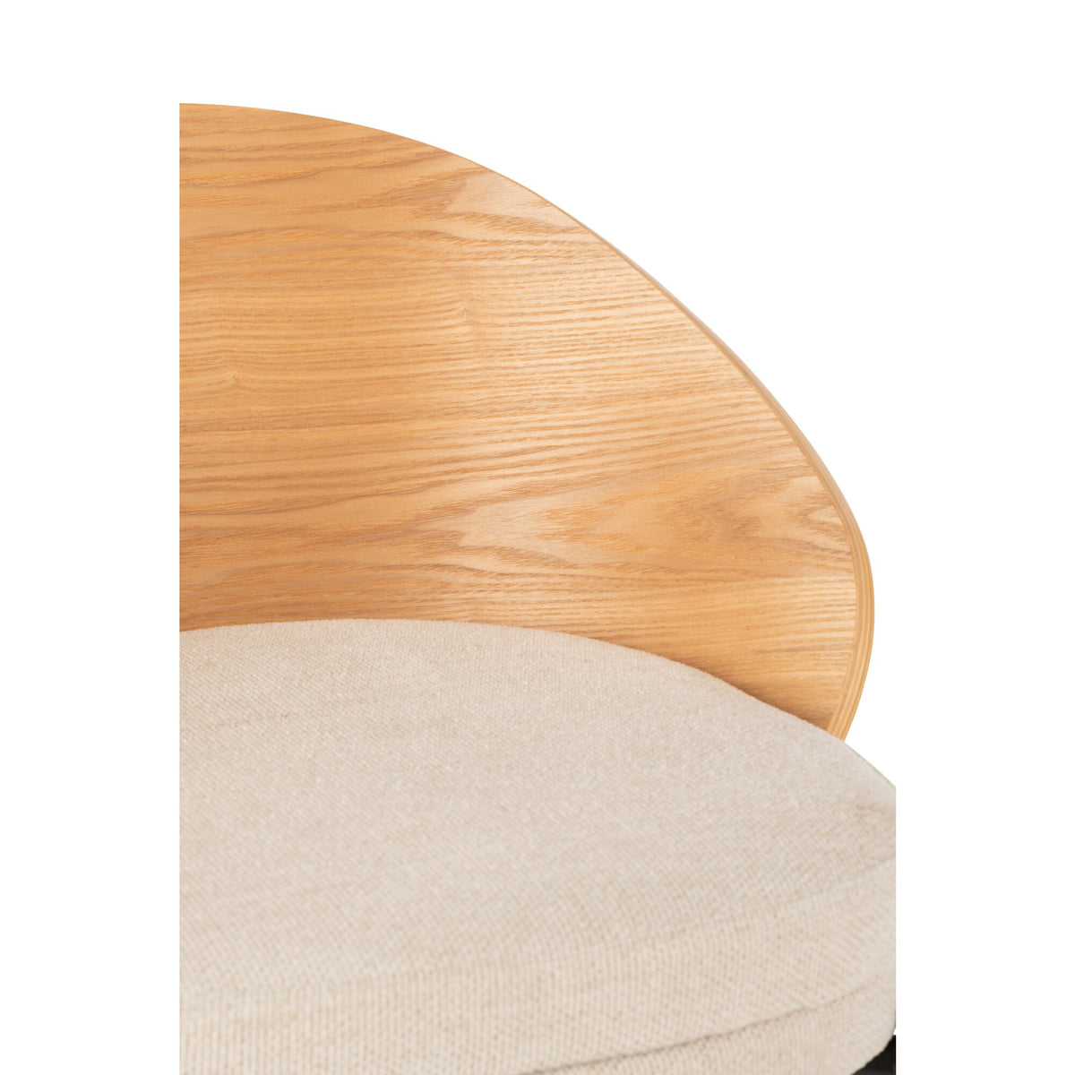 Sgabello da bar Lone Multistrato/Metallo Naturale/Beige J-Line