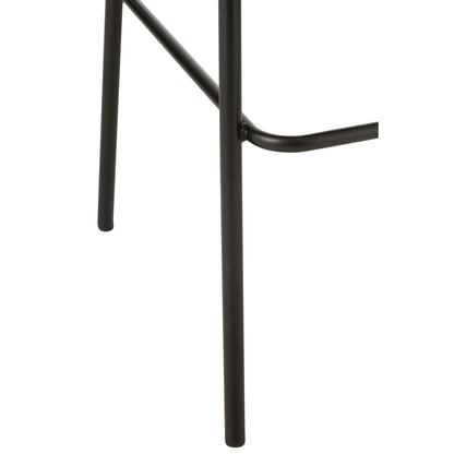 Sgabello da bar Lone Multistrato/Metallo Nero/Grigio J-Line