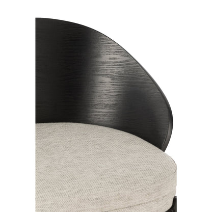Sgabello da bar Lone Multistrato/Metallo Nero/Grigio J-Line