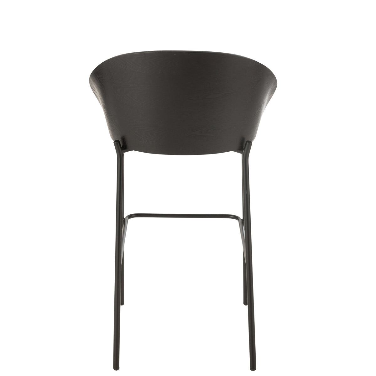 Sgabello da bar Lone Multistrato/Metallo Nero/Grigio J-Line