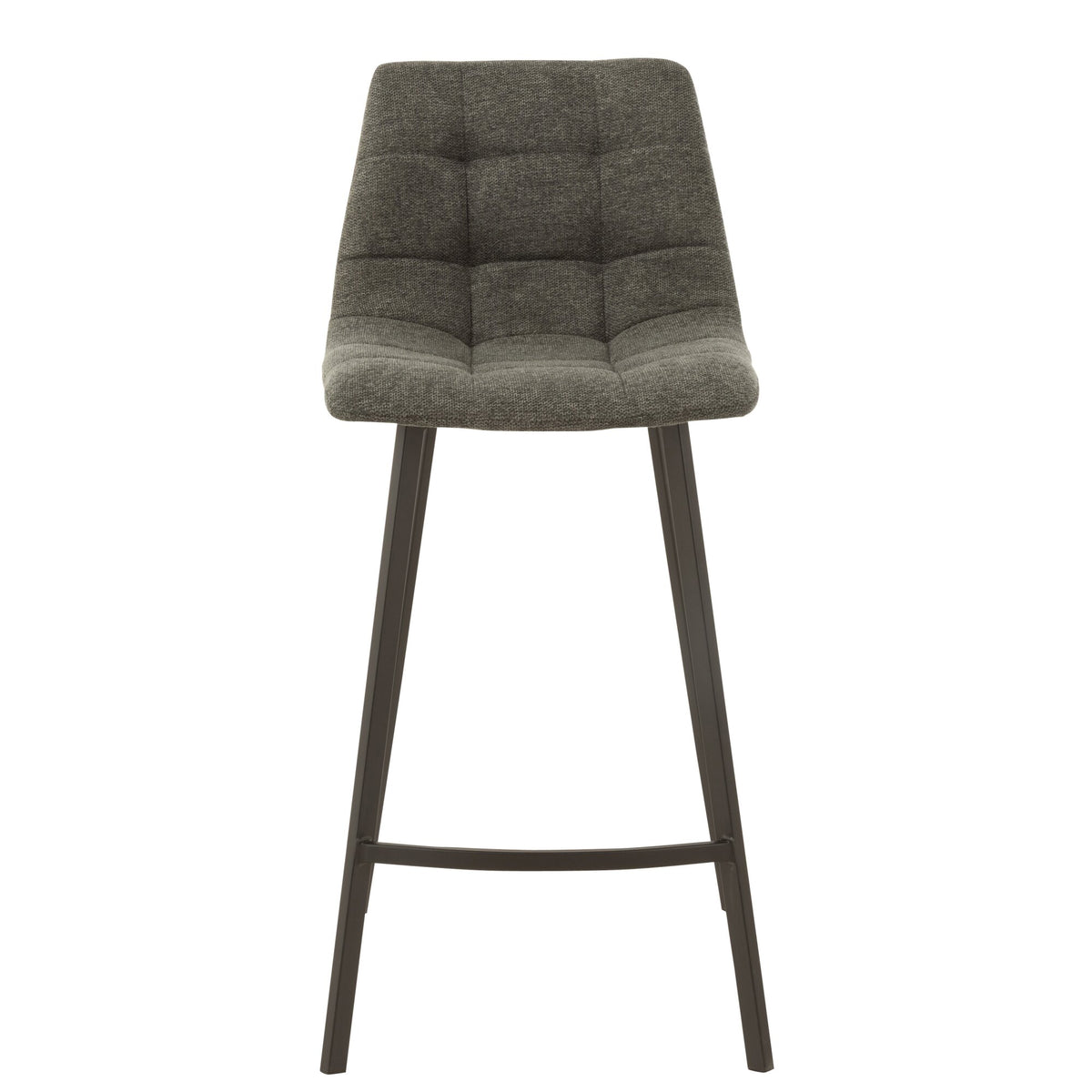 Sgabello da bar Stephane Tessuto/Metallo Grigio scuro – J-Line